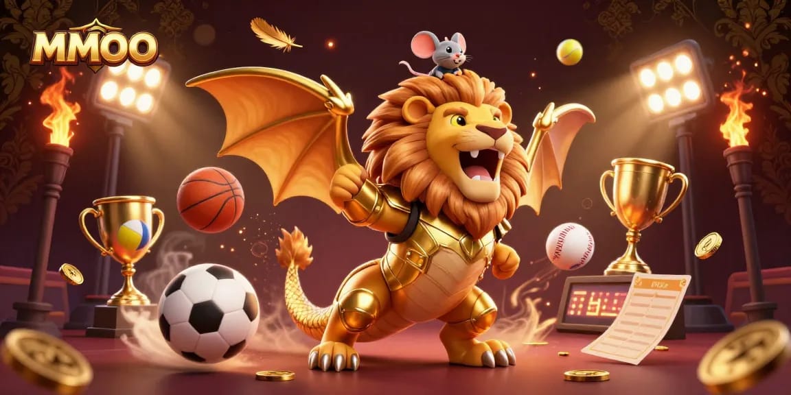 Experience exciting wins at MMOO with a dynamic scene capturing the thrill of casino gaming.