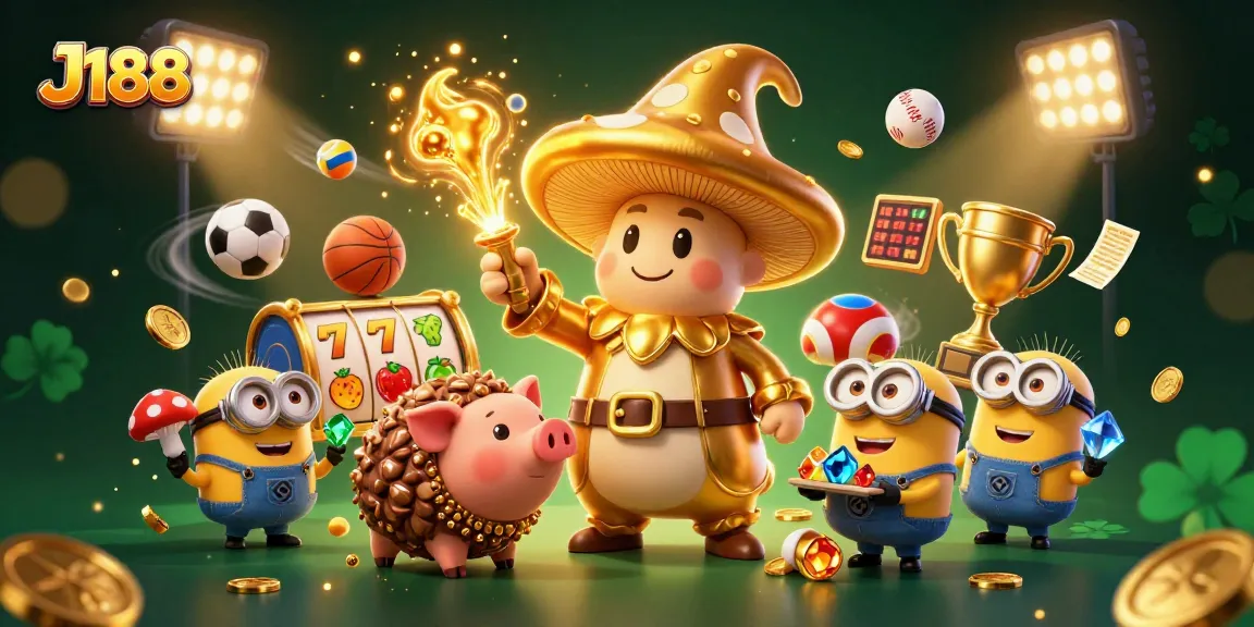 Join the fun at J188 with a magical scene filled with treasures and dynamic games.
