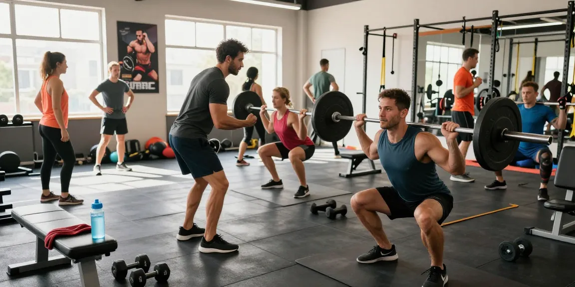 Prime Pharma Steroiden workout scene showcasing fitness enthusiasts engaging in strength training with high-quality gym equipment.