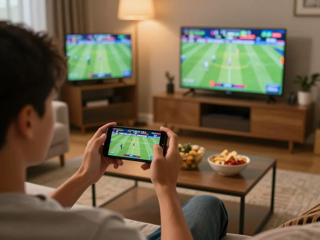 Exciting online betting session showcasing ae888a app on smartphone with live game streaming.