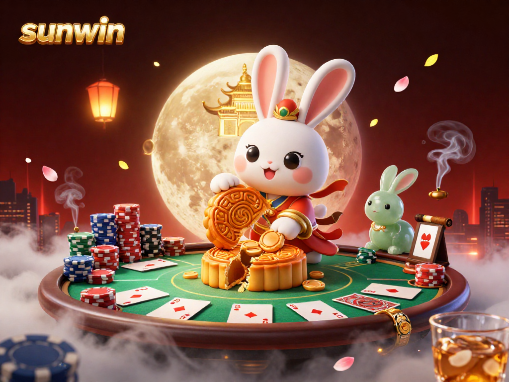 Engage in thrilling gameplay at sunwin featuring poker chips and bright casino elements.