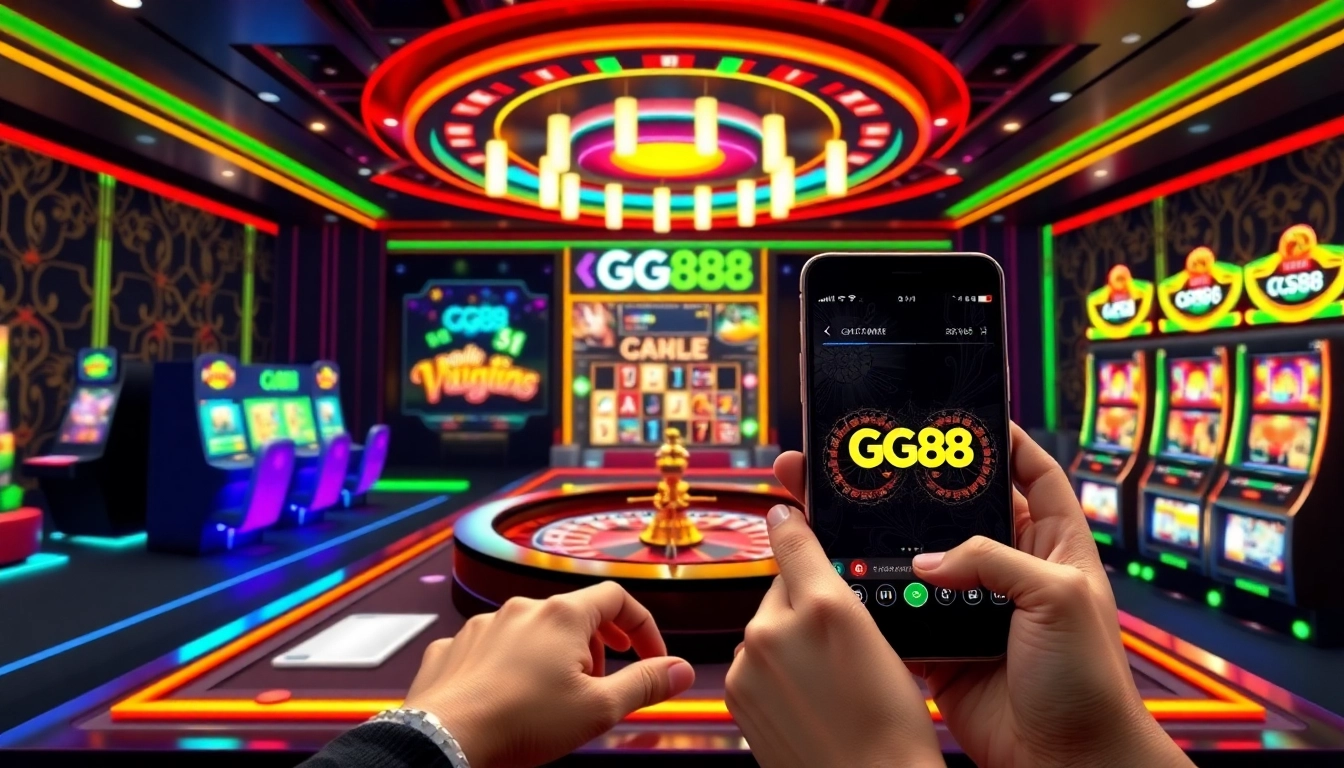 Thrilling online gambling scene at https://gg88.media/ showcasing roulette and poker table action.