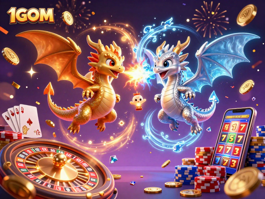 Experience winning strategies at 1GOM's vivid casino with captivating dragons and exciting gameplay.