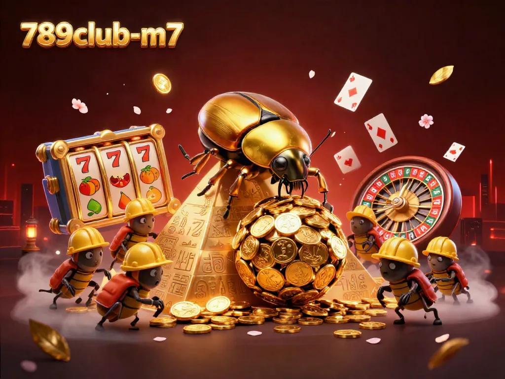Experience the thrill of winning at 789club-m7 with themed casino elements and vibrant characters.