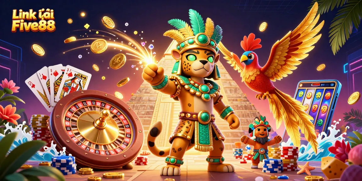 Experience the thrill of slots and casino games with dynamic graphics on Link vào Five88.