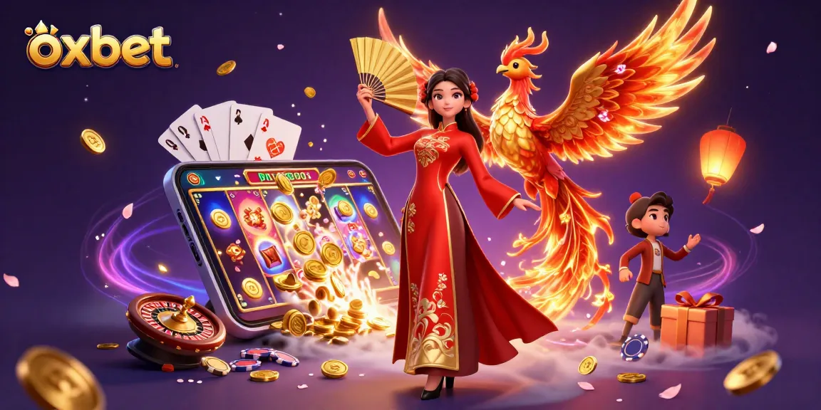 Experience winning at oxbet with dynamic slot games and a stylish Vietnamese character.