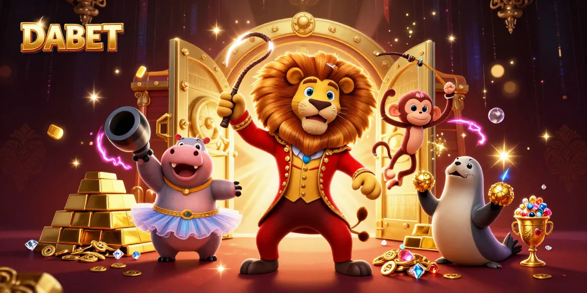 DABET players engage with thrilling games and vibrant characters in a captivating casino atmosphere