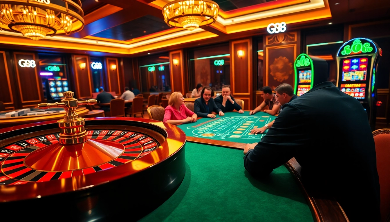 Experience the thrill of Go 88 at a vibrant casino table filled with excitement and chance.