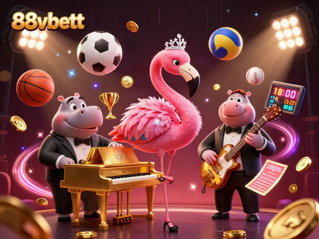 Experience thrilling entertainment with 88vbett at a vibrant casino scene showcasing dynamic gaming elements.