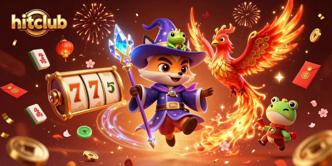 Experience thrilling gaming at hitclub with vibrant characters and casino elements in a dynamic 3D scene.