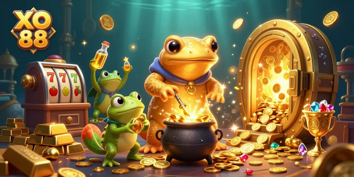 Experience excitement with XO 88 as a golden salamander alchemist transforms metals into casino riches.
