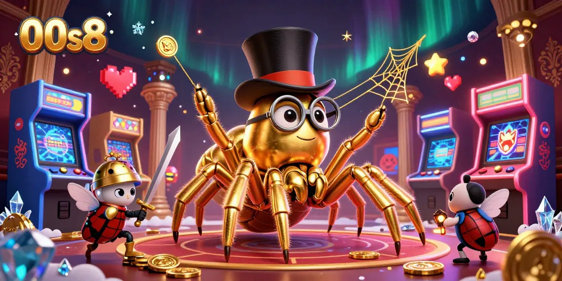 Experience thrilling gaming adventures with 00s8 in a vibrant 3D casino atmosphere featuring unique characters.