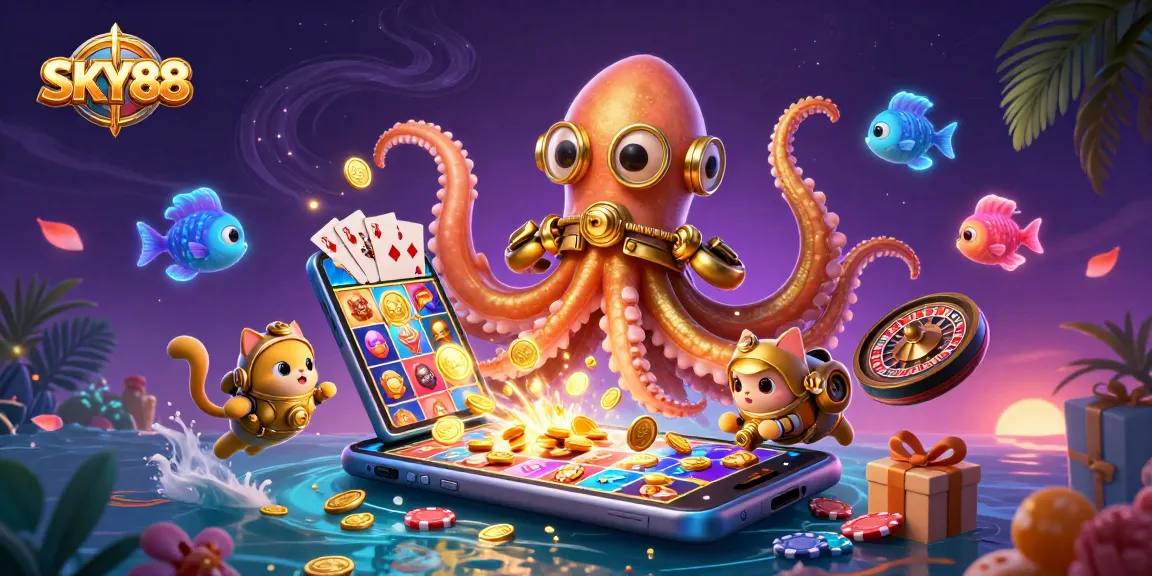 Experience thrilling gaming at SKY88 with immersive slot games and dynamic 3D elements.