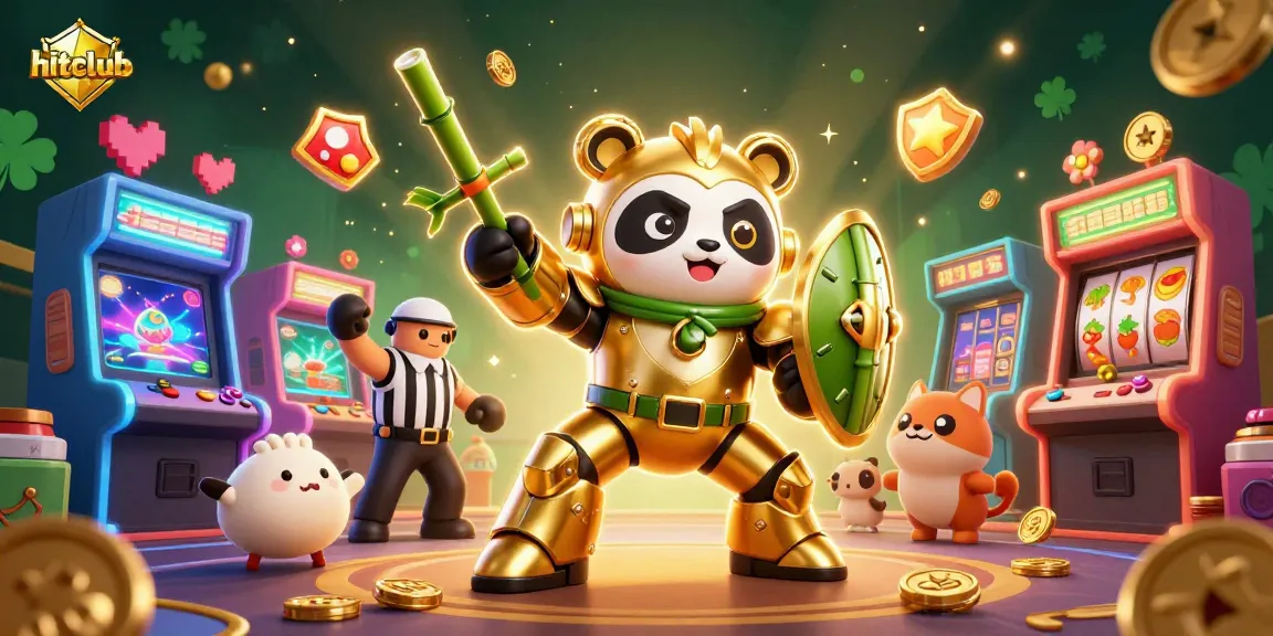 Experience hitclub's vibrant gaming environment filled with action, excitement, and lively characters.