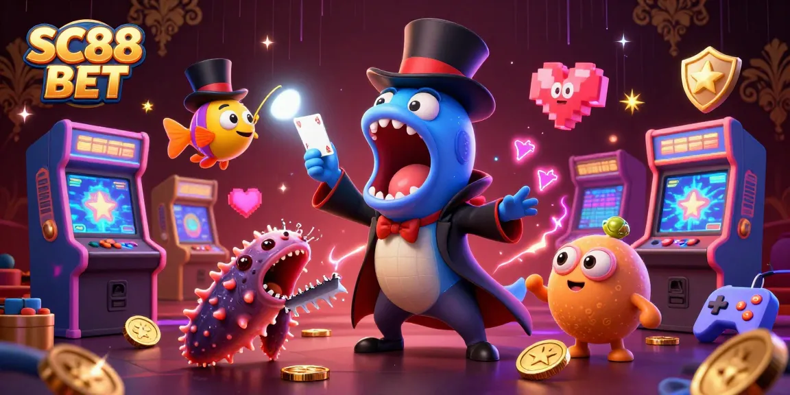Experience exciting gaming adventures at SC88 BET with our vibrant 3D illustration.