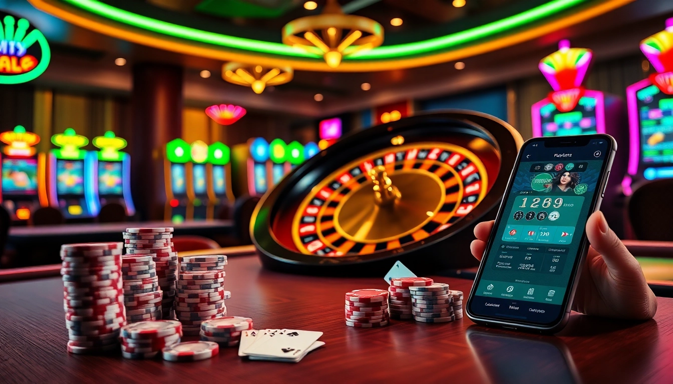 Thưởng thức các trò chơi casino JD88 đầy hồi hộp tại bàn roulette nhộn nhịp với những máy đánh xèng rộn ràng.