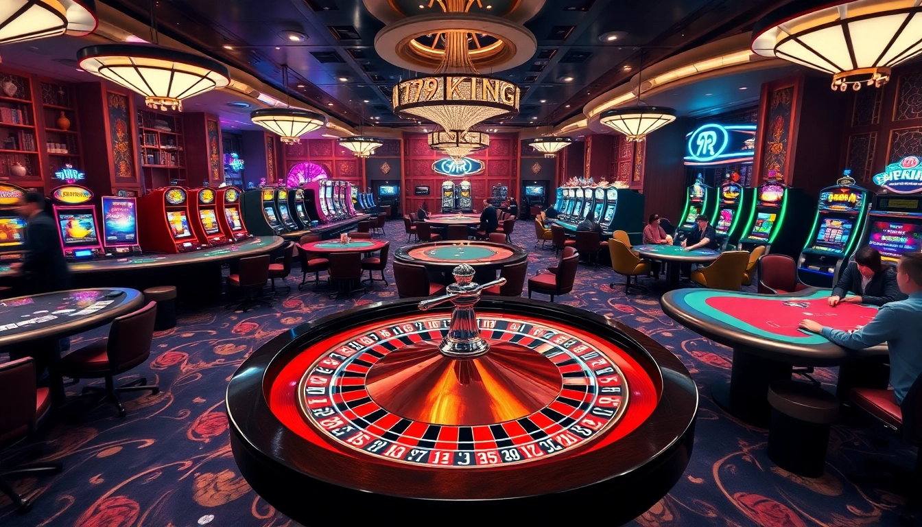 Engage with the excitement at the 79KING homepage featuring luxurious casino gaming atmosphere.