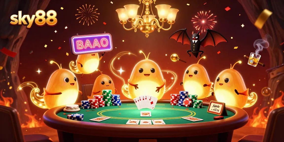 Experience thrilling action at sky88 with vibrant poker gameplay and illuminated casino ambiance.