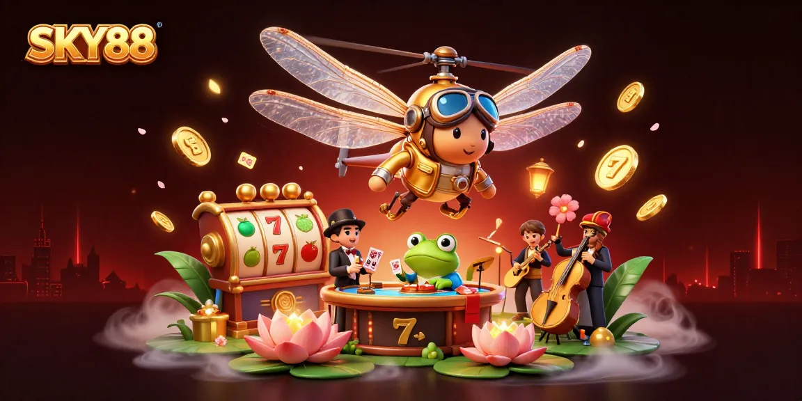 Experience thrilling casino action with SKY88, featuring vibrant characters and dynamic game elements.