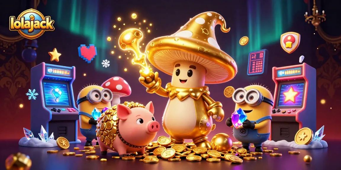 Experience fun with lolajack as the golden wizard and his minions play amidst casino brilliance.