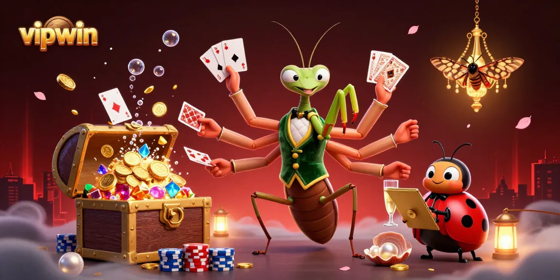 Experience the thrill of vipwin gaming with a vibrant 3D casino scene featuring dynamic characters and action.