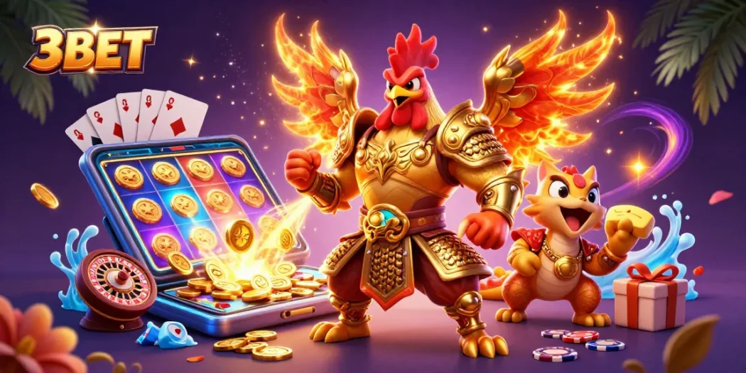 Engage with 3BET's captivating gaming world featuring dynamic characters and exciting slot game elements.