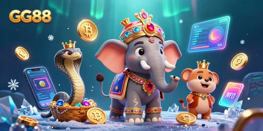 Compete for riches at GG88 with vibrant 3D casino elements and dynamic characters.