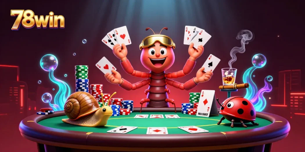 Experience thrilling games at 78win with a vibrant casino scene featuring iconic characters.