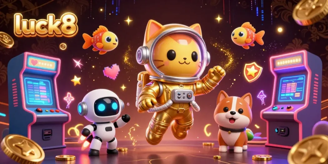 Experience winning strategies at luck8 with colorful casino elements and a dynamic space theme.